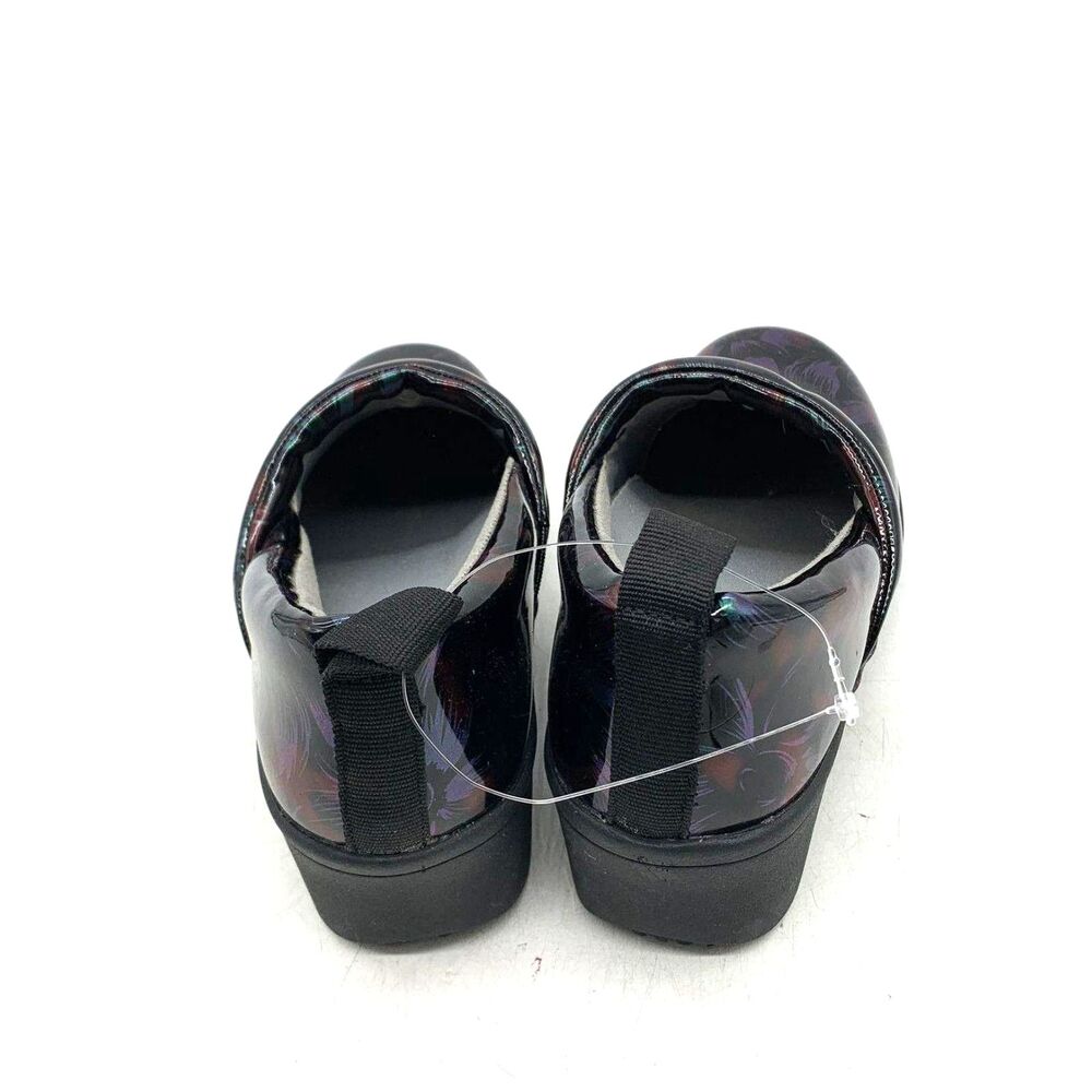 NWOT Giani Bernini Comfort Trek Black Floral Patent Clog Women's Size 5.5M - Picture 3 of 5